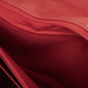 Chanel Red Lambskin Vertical Quilted Jumbo Single Flap