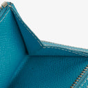 Hermès Blue Epsom Leather Béarn Wallet