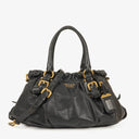 Prada Vitello Black Soft Calfskin Leather Bag