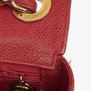 Chanel Red Lambskin Vertical Quilted Jumbo Single Flap
