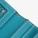 Hermès Blue Epsom Leather Béarn Wallet