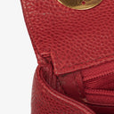 Chanel Red Lambskin Vertical Quilted Jumbo Single Flap