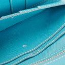 Hermès Blue Epsom Leather Béarn Wallet