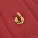 Chanel Red Lambskin Vertical Quilted Jumbo Single Flap