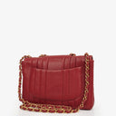 Chanel Red Lambskin Vertical Quilted Jumbo Single Flap