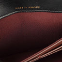 Chanel Lambskin Quilted Large Gusset Flap Wallet Black