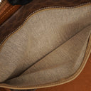 Celine Vintage Macadam Triomphe Brown Travel Bag