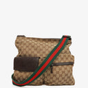 Gucci Sherry Line GG Canvas Double Pocket Messenger Bag