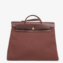 Hermes Herbag Toile Vache Hunter Havane MM 2 In 1 Bag
