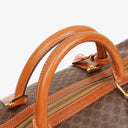 Celine Vintage Macadam Triomphe Brown Travel Bag