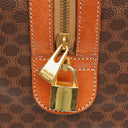 Celine Vintage Macadam Triomphe Brown Travel Bag