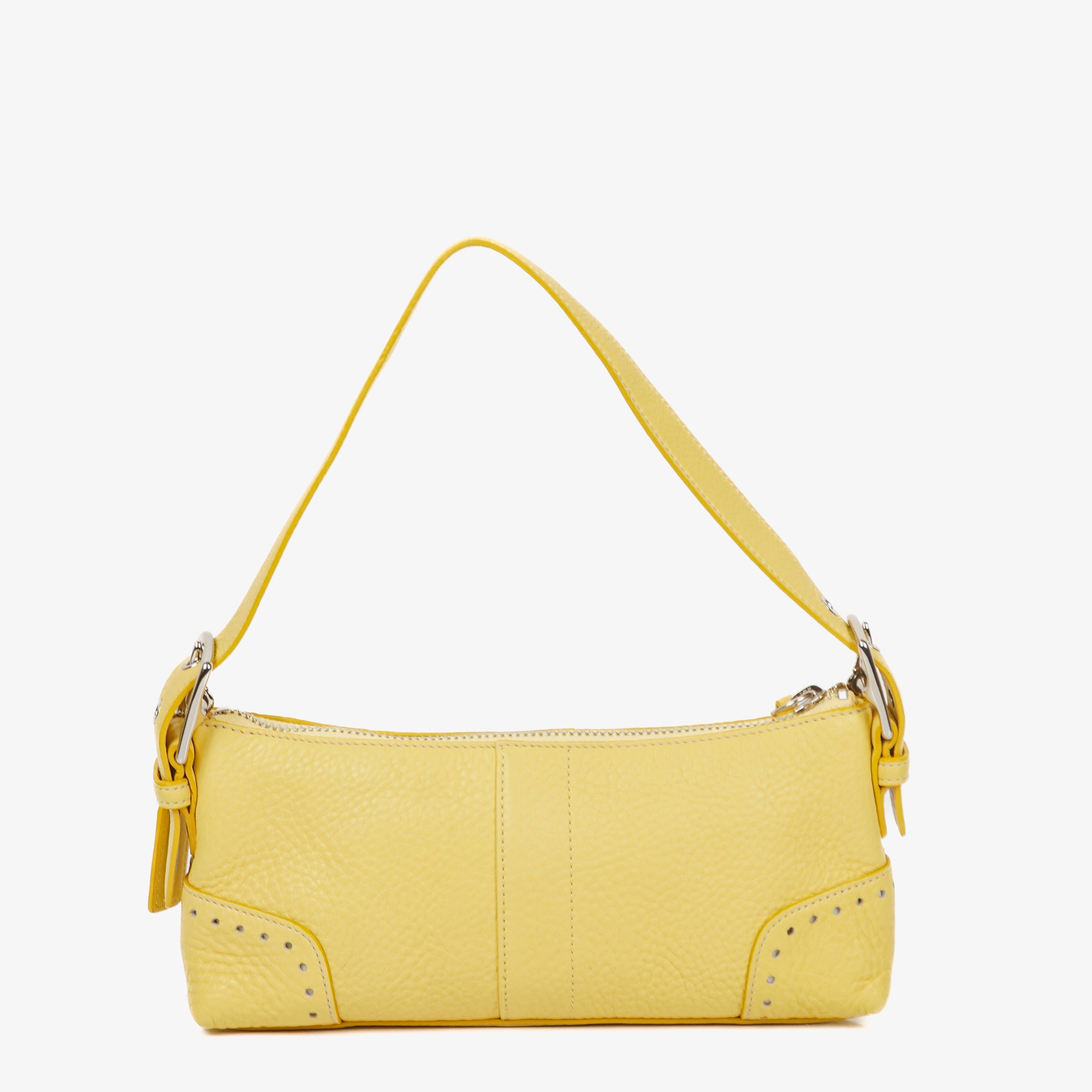 Coach Hampton Yellow Baguette Bag