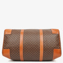 Celine Vintage Macadam Triomphe Brown Travel Bag