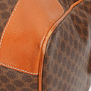 Celine Vintage Macadam Triomphe Brown Travel Bag