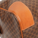 Celine Vintage Macadam Triomphe Brown Travel Bag