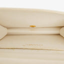 Chanel Classic Full Flap Bag White Quilted Leather 24K Gold-Plated Hardware
