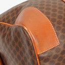 Celine Vintage Macadam Triomphe Brown Travel Bag
