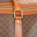 Celine Vintage Macadam Triomphe Brown Travel Bag