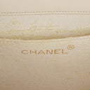 Chanel Classic Full Flap Bag White Quilted Leather 24K Gold-Plated Hardware