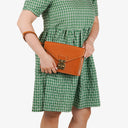 Louis Vuitton Pochette Sellier Dragonne Cognac Epi Clutch