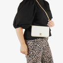 Chanel Classic Full Flap Bag White Quilted Leather 24K Gold-Plated Hardware