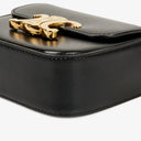 Celine Mini Triomphe Black Shiny Calfskin Shoulder/Crossbody Bag