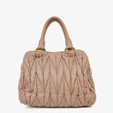 Miu Miu Matelasse Leather Tote Bag