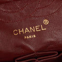 Chanel Vintage Small Classic Double Flap Bag Black Quilted Lambskin &nbsp;24K Gold-Plated Hardware