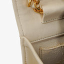 Chanel Classic Full Flap Bag White Quilted Leather 24K Gold-Plated Hardware