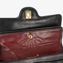 Chanel Vintage Small Classic Double Flap Bag Black Quilted Lambskin &nbsp;24K Gold-Plated Hardware
