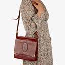 Cartier Must De Cartier Burgundy Leather Bag