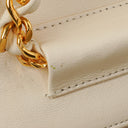 Chanel Classic Full Flap Bag White Quilted Leather 24K Gold-Plated Hardware