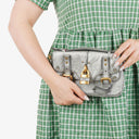 Chloe Metallic Mini Paddington Satchel Bag