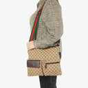 Gucci Sherry Line GG Canvas Double Pocket Messenger Bag