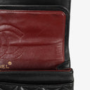 Chanel Vintage Small Classic Double Flap Bag Black Quilted Lambskin &nbsp;24K Gold-Plated Hardware