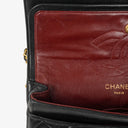 Chanel Vintage Small Classic Double Flap Bag Black Quilted Lambskin &nbsp;24K Gold-Plated Hardware
