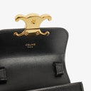 Celine Mini Triomphe Black Shiny Calfskin Shoulder/Crossbody Bag