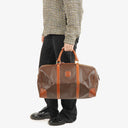 Celine Vintage Macadam Triomphe Brown Travel Bag