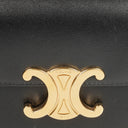Celine Mini Triomphe Black Shiny Calfskin Shoulder/Crossbody Bag