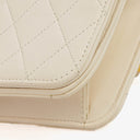Chanel Classic Full Flap Bag White Quilted Leather 24K Gold-Plated Hardware