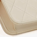 Chanel Classic Full Flap Bag White Quilted Leather 24K Gold-Plated Hardware