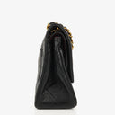 Chanel Vintage Small Classic Double Flap Bag Black Quilted Lambskin &nbsp;24K Gold-Plated Hardware