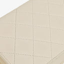Chanel Classic Full Flap Bag White Quilted Leather 24K Gold-Plated Hardware