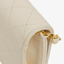 Chanel Classic Full Flap Bag White Quilted Leather 24K Gold-Plated Hardware