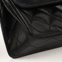 Chanel Vintage Small Classic Double Flap Bag Black Quilted Lambskin &nbsp;24K Gold-Plated Hardware