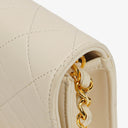 Chanel Classic Full Flap Bag White Quilted Leather 24K Gold-Plated Hardware