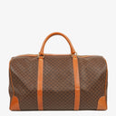 Celine Vintage Macadam Triomphe Brown Travel Bag