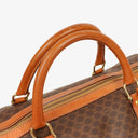 Celine Vintage Macadam Triomphe Brown Travel Bag