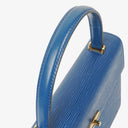 Louis Vuitton Malesherbes Blue Epi Leather Handbag