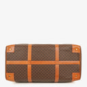 Celine Vintage Macadam Triomphe Brown Travel Bag